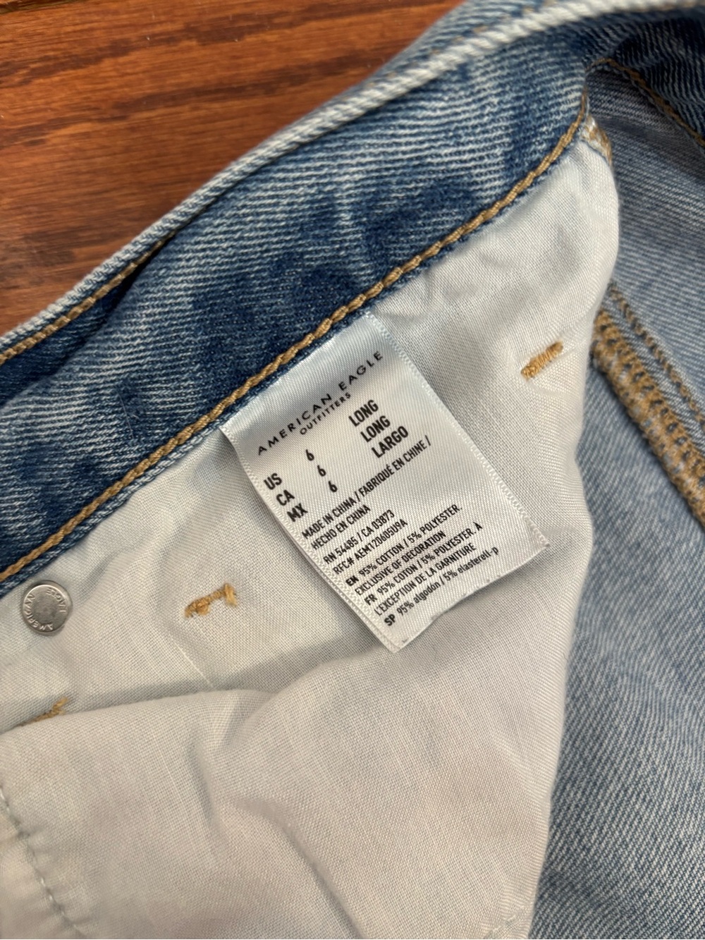 American Eagle Outfitters Tall Ripped Mom Jean - Picture 5 of 5